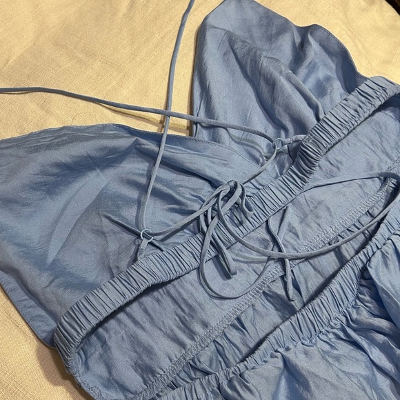 American Threads Blue Ruffled Top - Picture 6 of 6